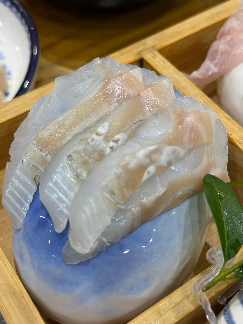 Assorted variety of the sashimi platter