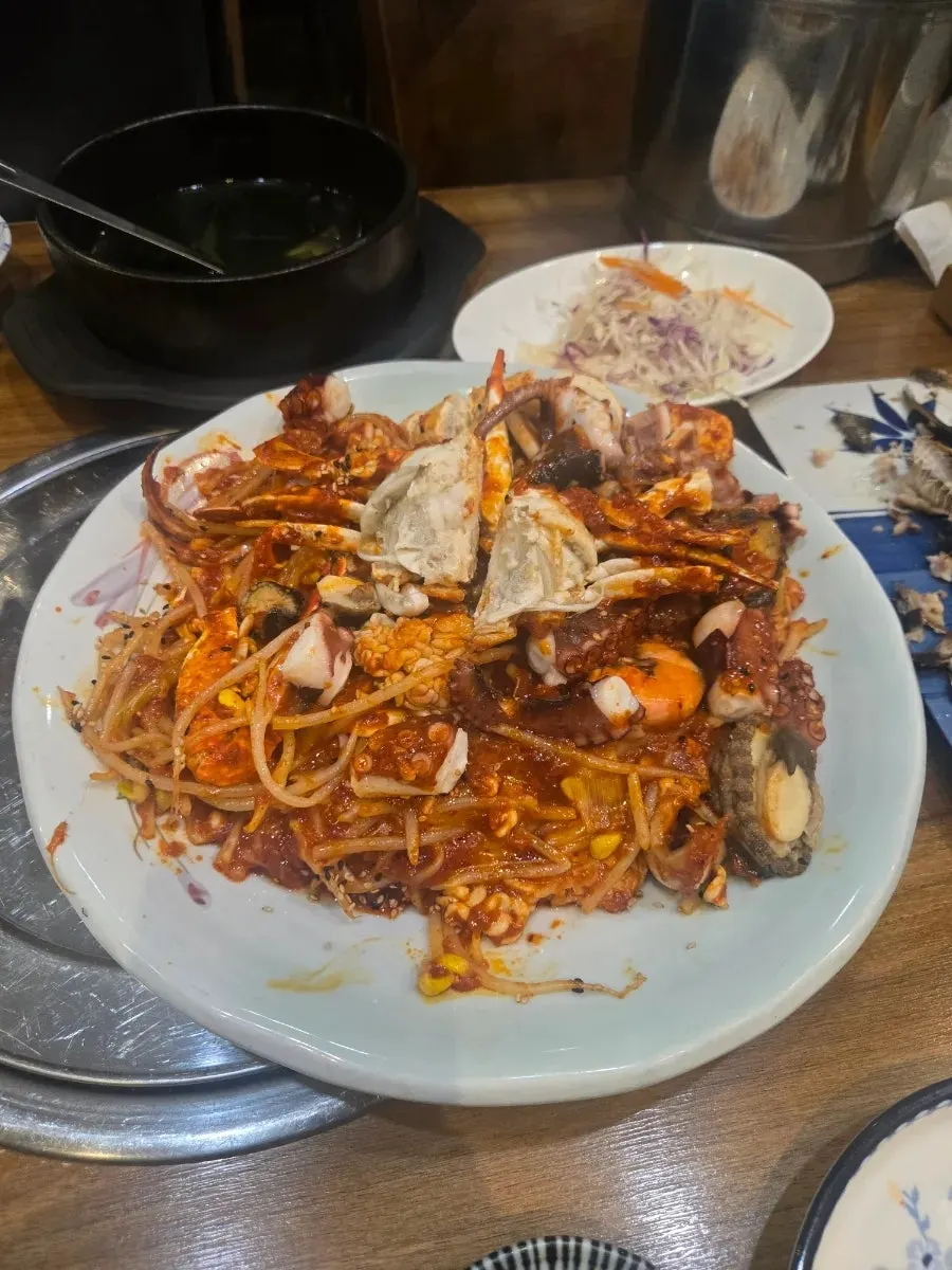 Seafood stew for two loaded with crab and abalone