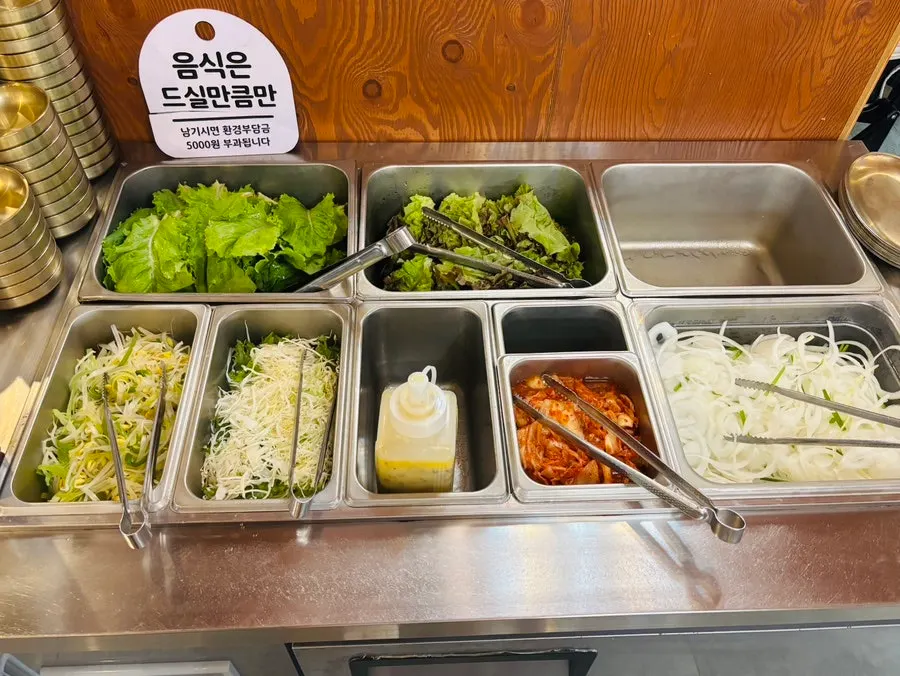 Plate of basic side dishes