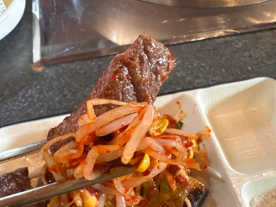 Side dishes served alongside the meat