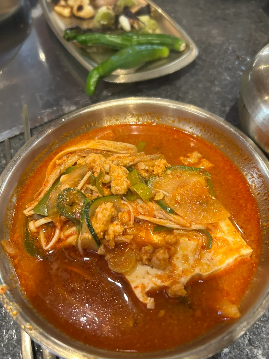 A bowl of hanok doenjang jjigae
