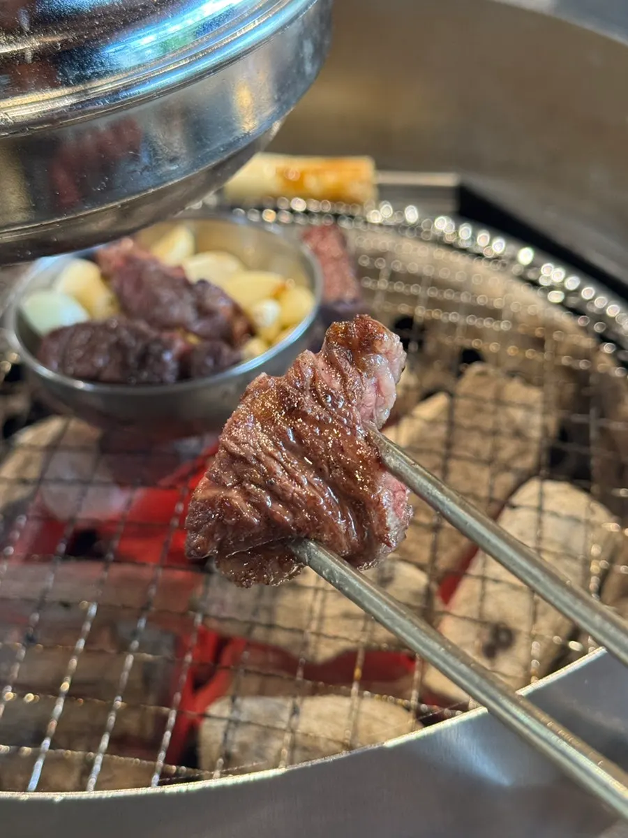 A wrap combining grilled meat and side dishes