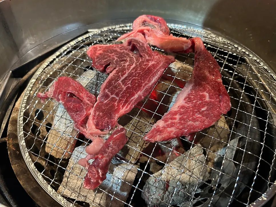 Grilled rib eye showing off its marbling