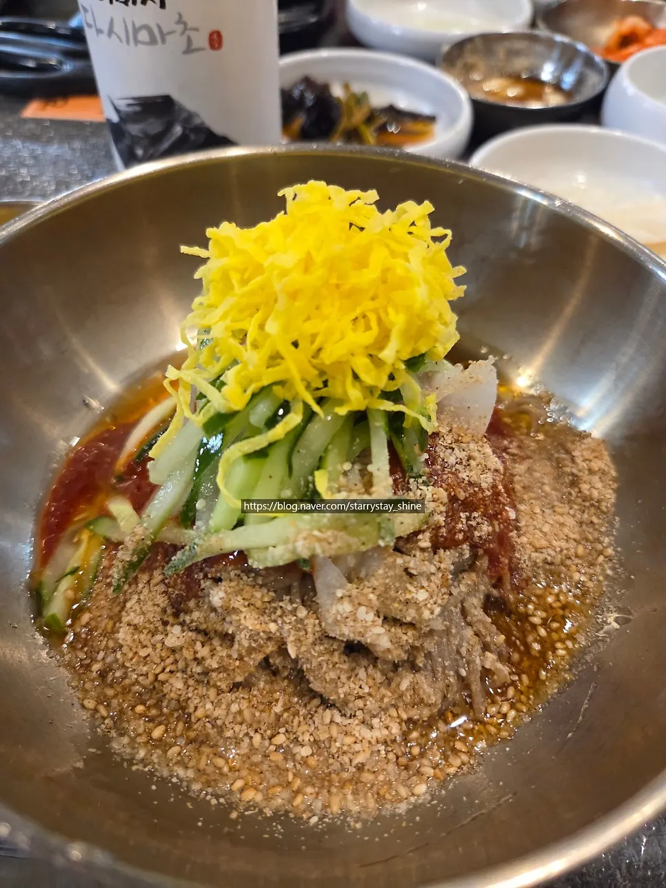 팽이버섯과 두부가 들어간 된장술밥