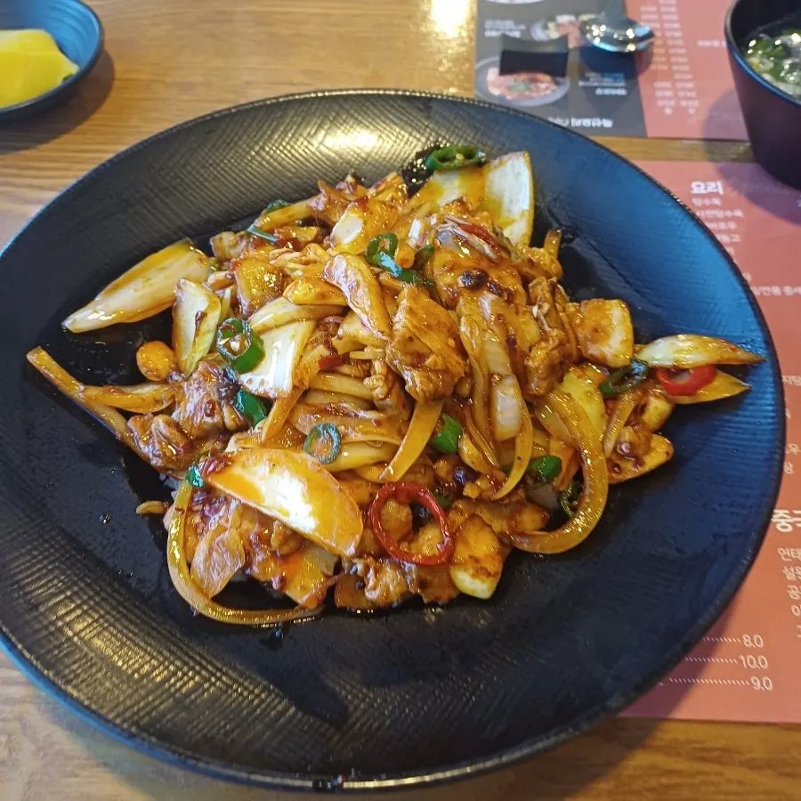 동천홍 봉담점 메뉴 선택 화면
