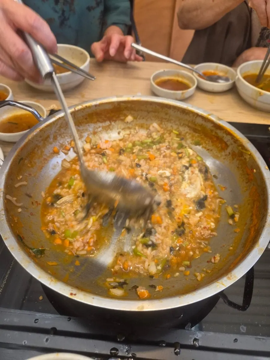 Making the porridge