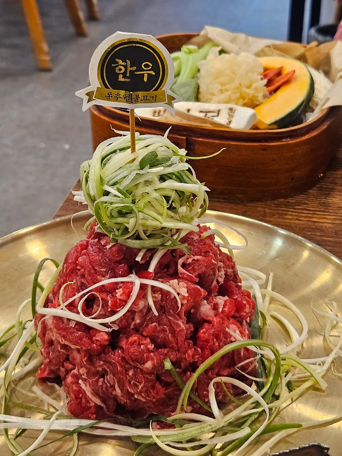 동추원불고기 노더 태블릿 주문 화면