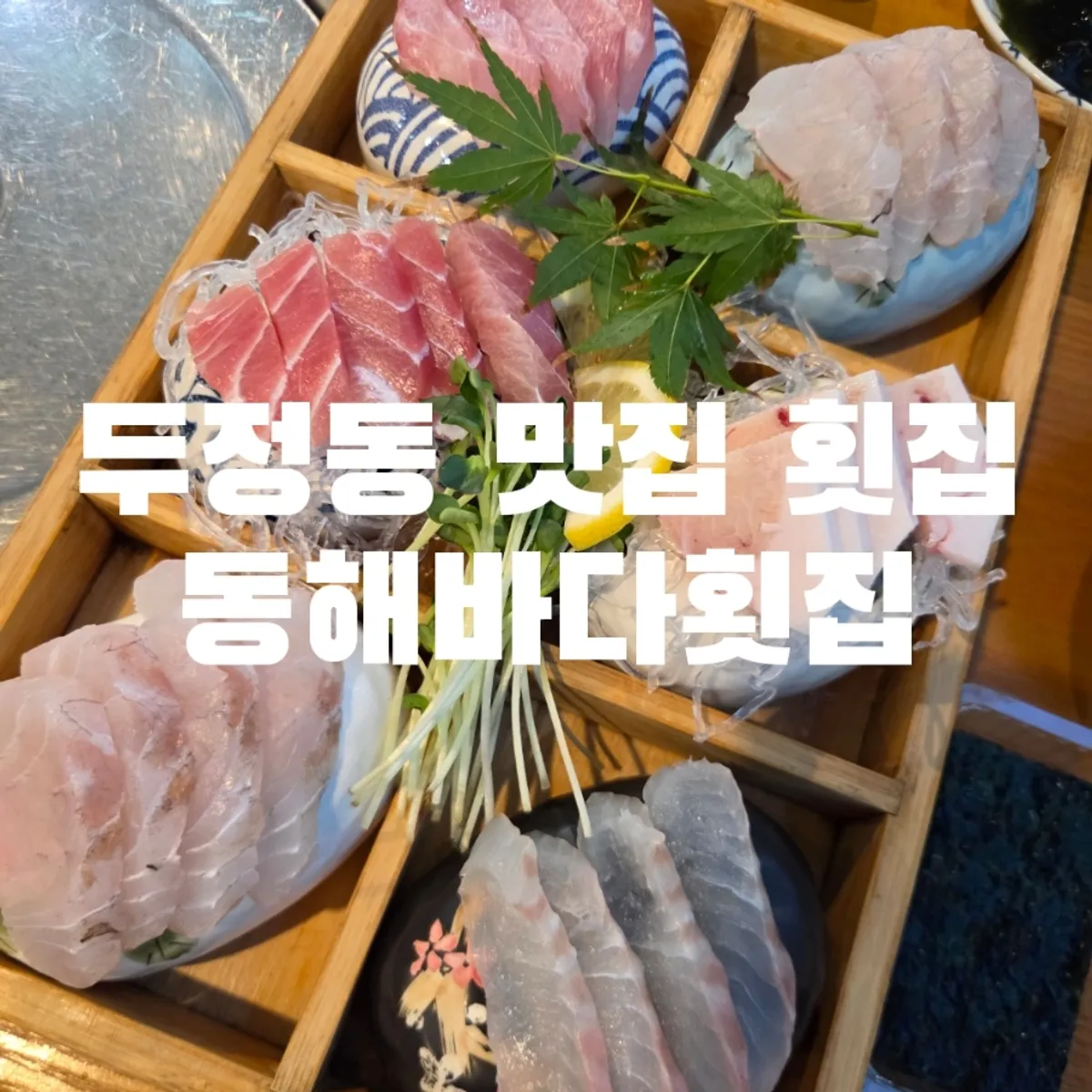 Donghae Bada Hoetjip's assorted raw fish and seafood stew 2-person set spread