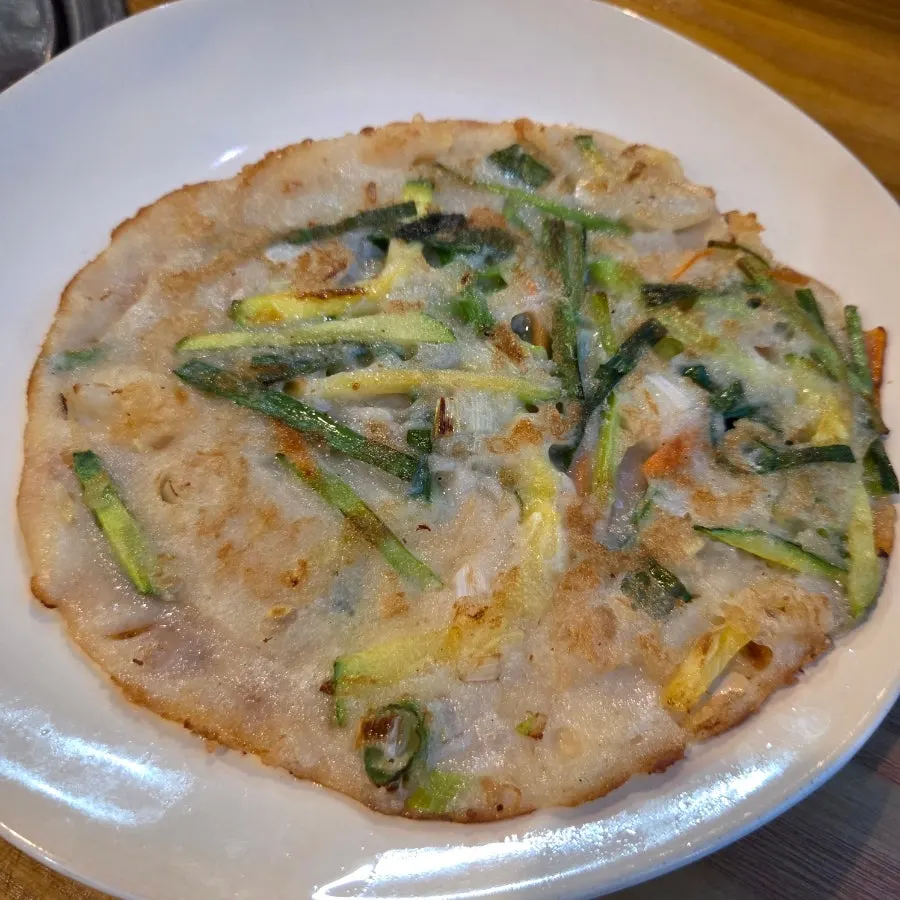 A plate of Donghae Bada Hoetjip's standard side dishes