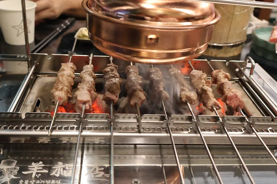 주문한 왕 양꼬치 2인분
