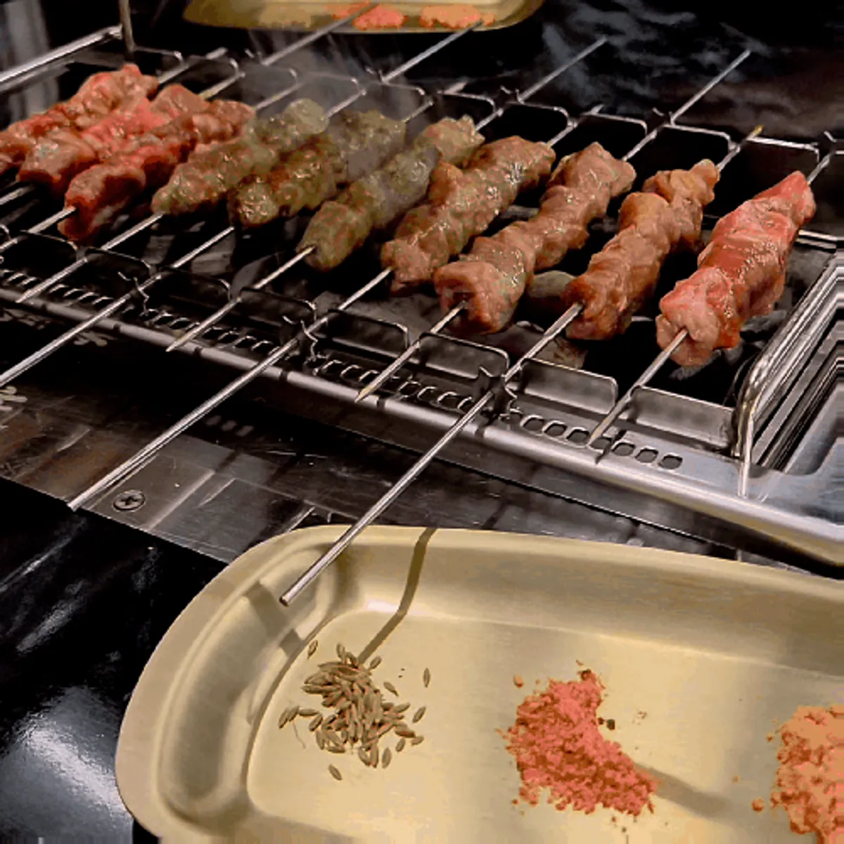 Signature photo of lamb skewers at Yangbokjeom Dongdaegu Station Branch