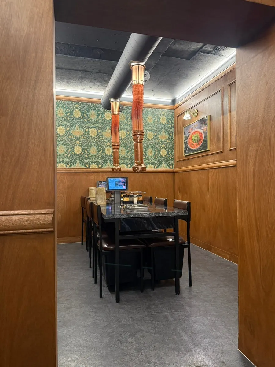 Private group room space inside