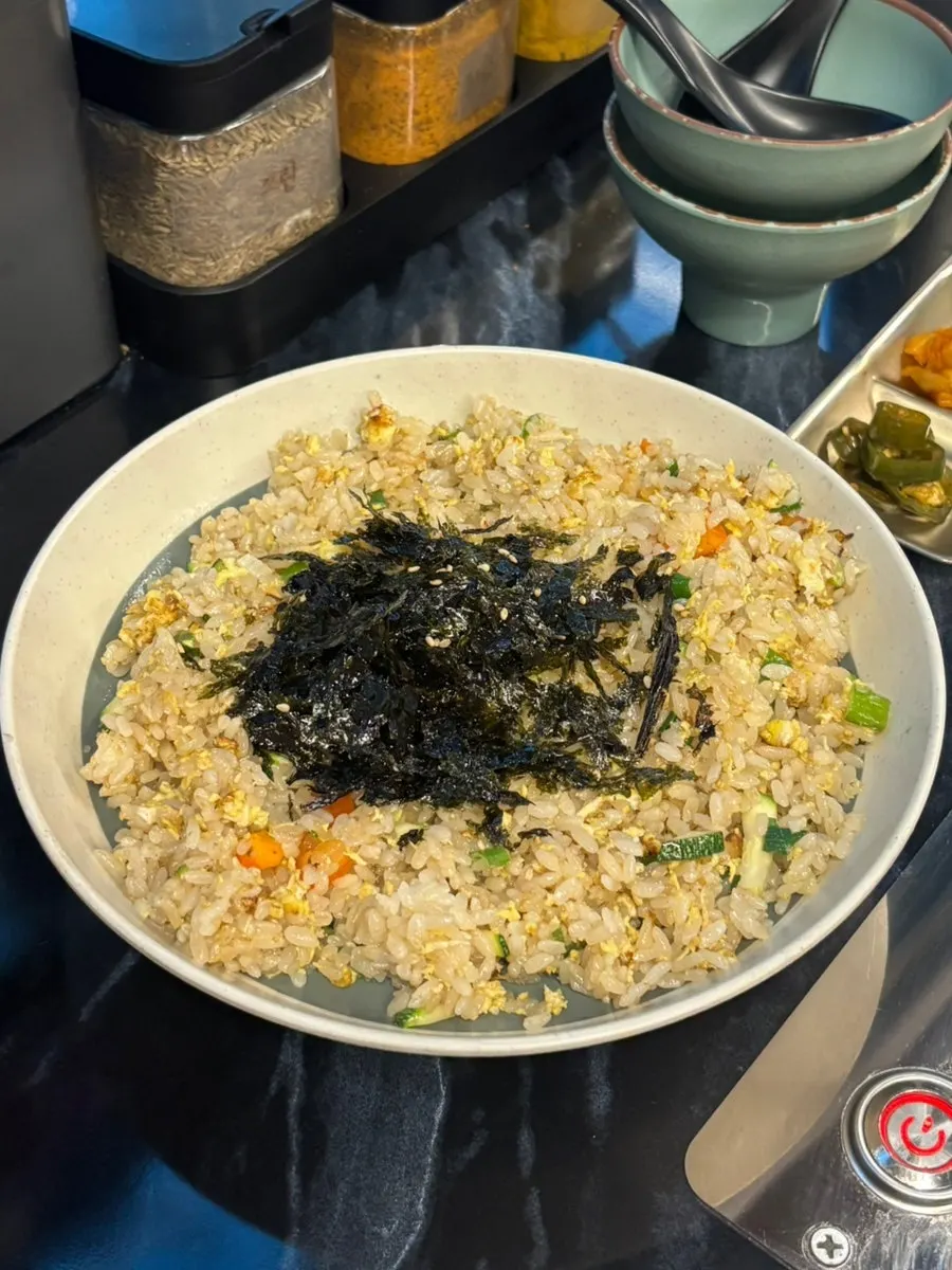 A plate of Yangbokjeom's egg fried rice