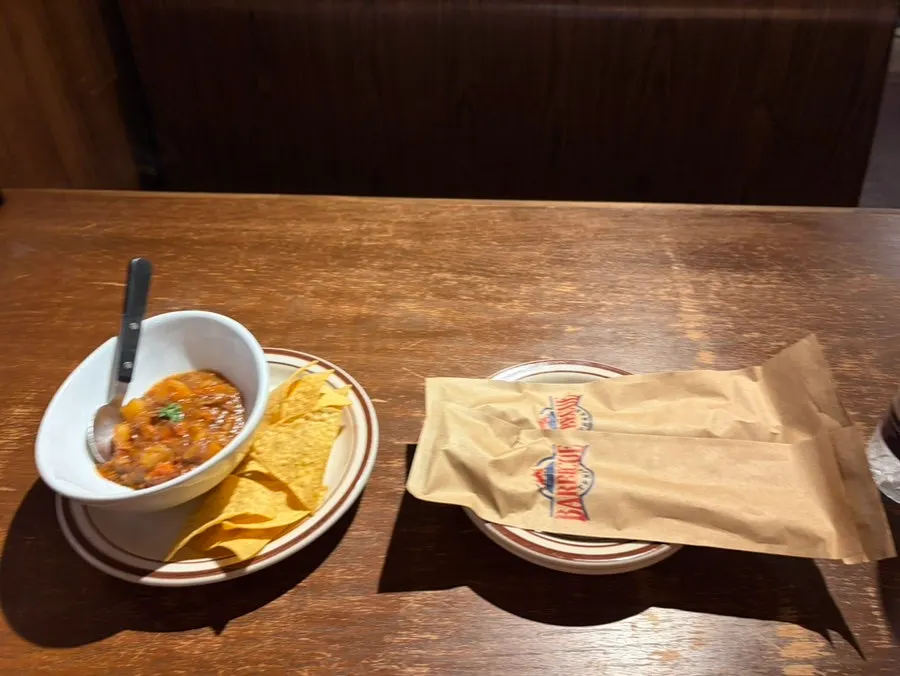 Cutlery and water set at an inner table