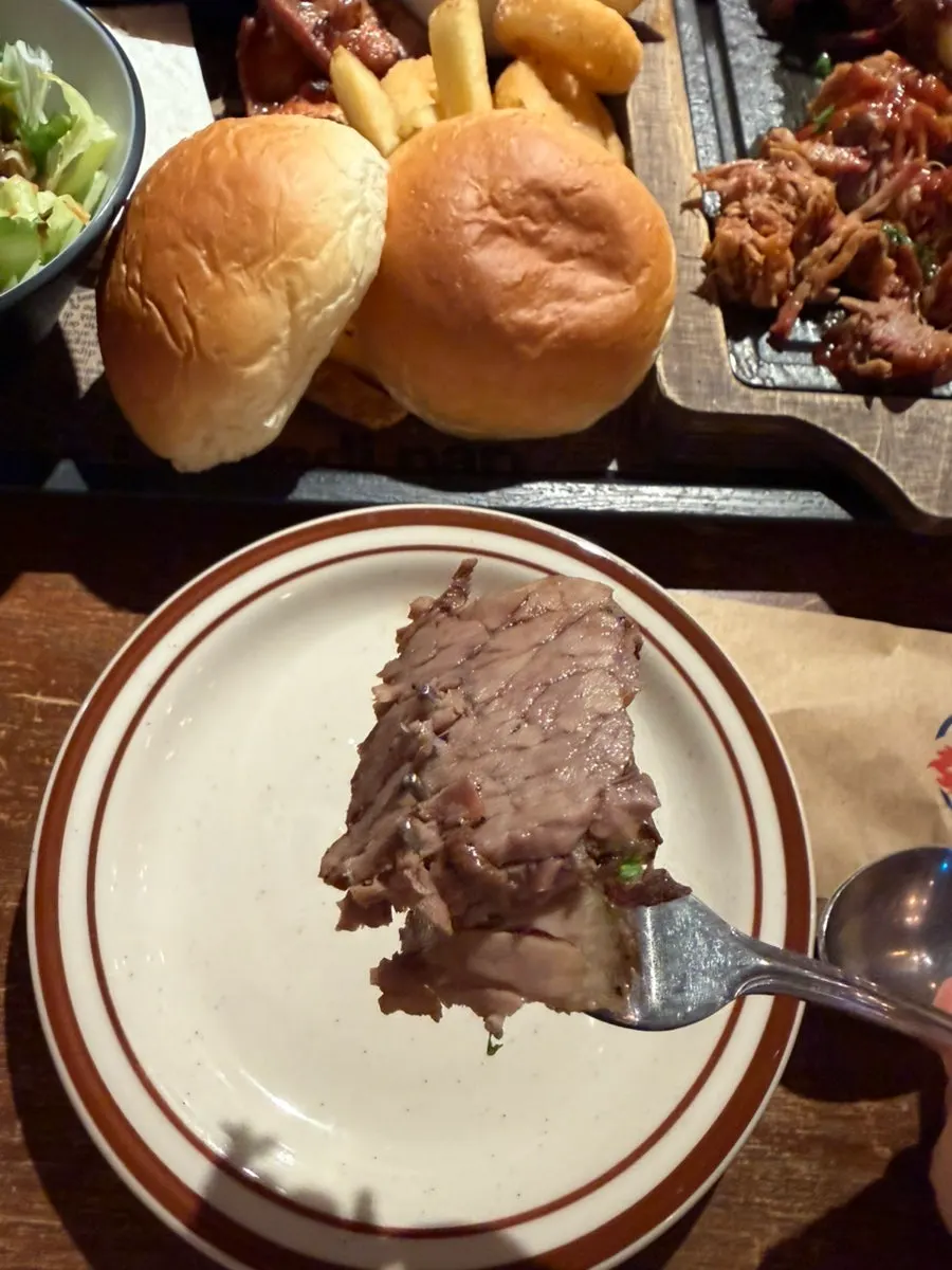 Thinly sliced brisket