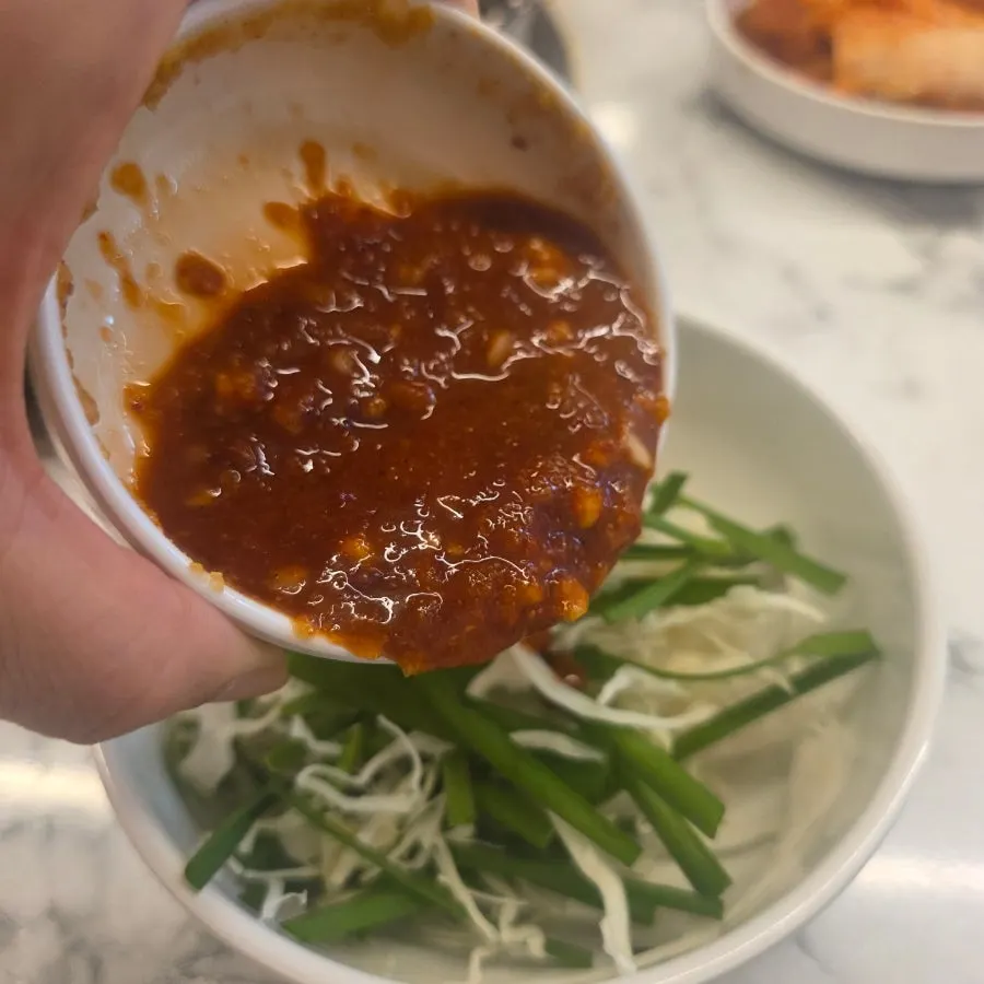 닭한마리 상차림 기본 세팅