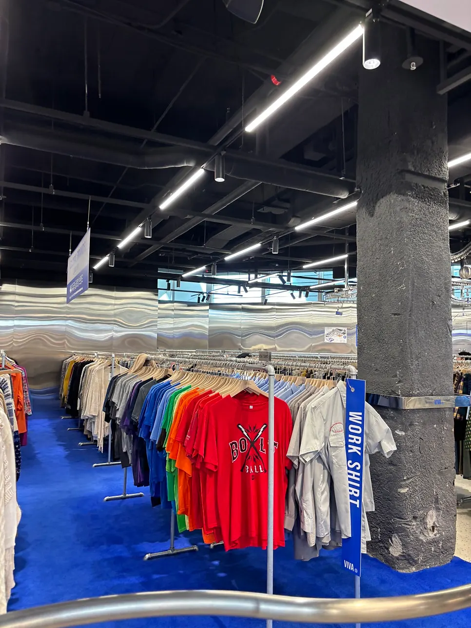 Clothing display at Viva Trade