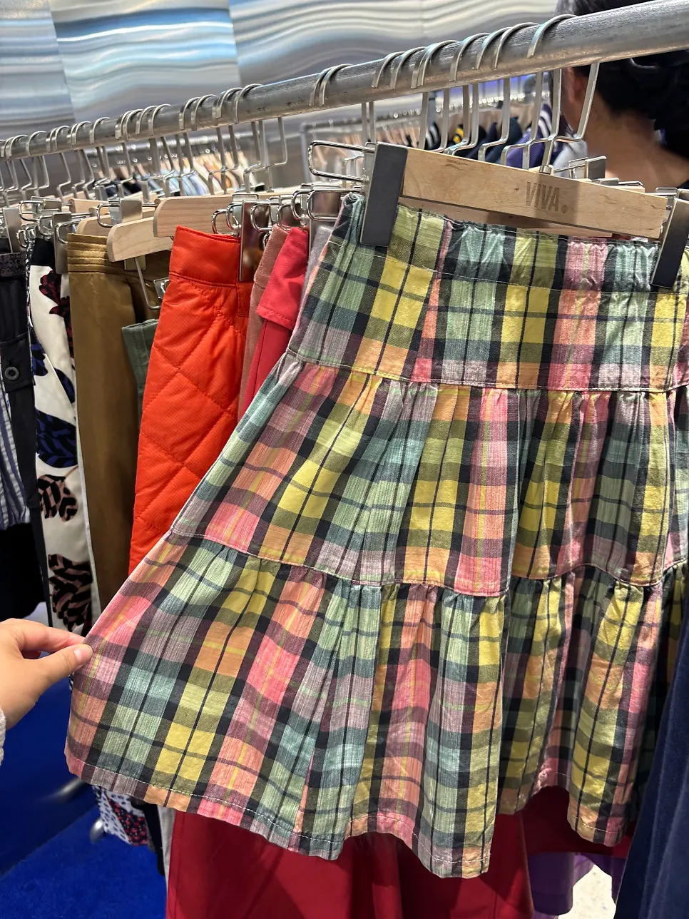 Vintage knit clothing display