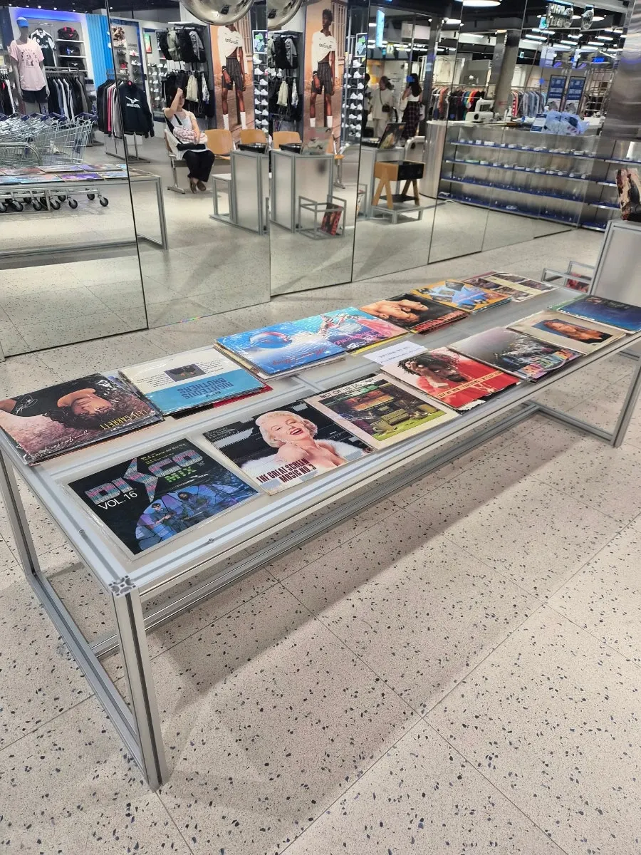 LP listening space with seating to sit and listen