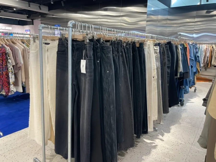 High-end brand vintage outerwear on a rack