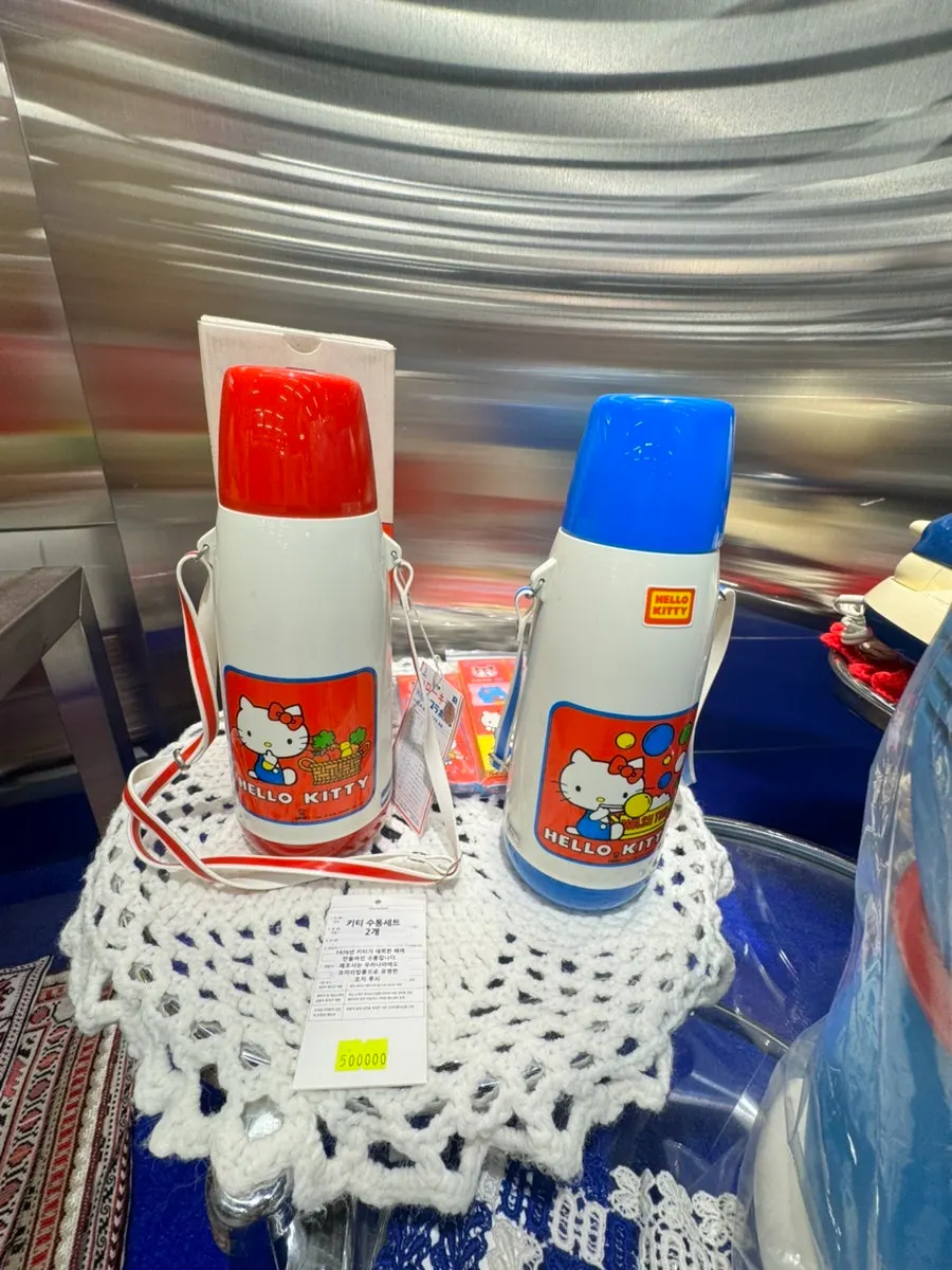 Old-school style Kitty thermos