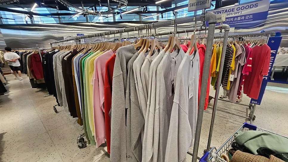 Premium brand vintage items on display