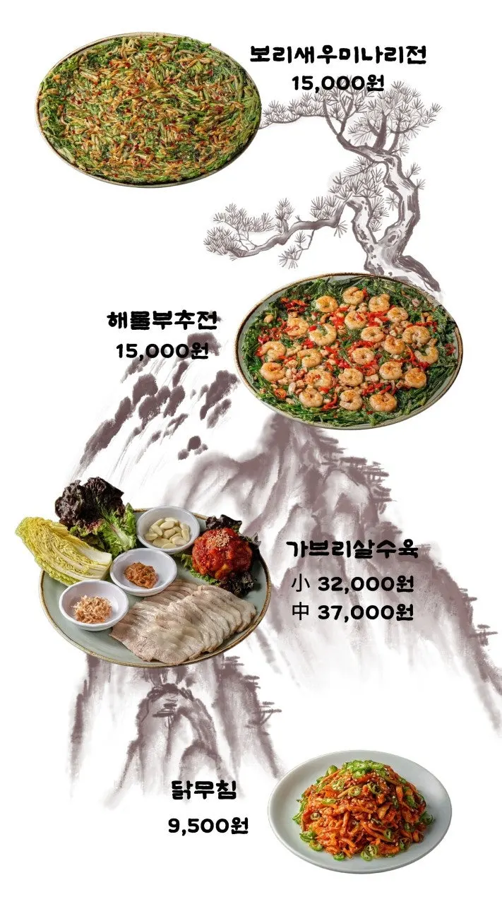 Donggok Jemyeon suyuk menu board