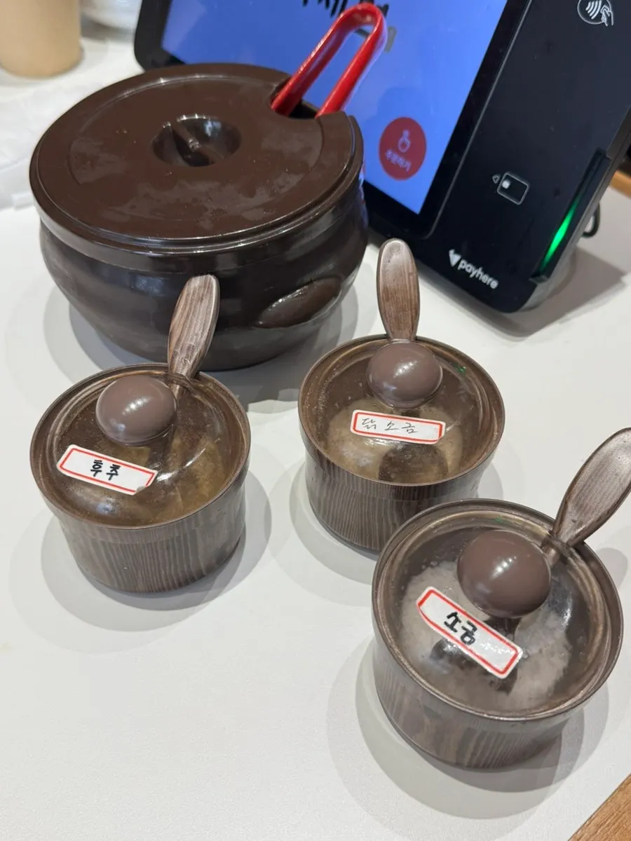 Memilih menu melalui tablet