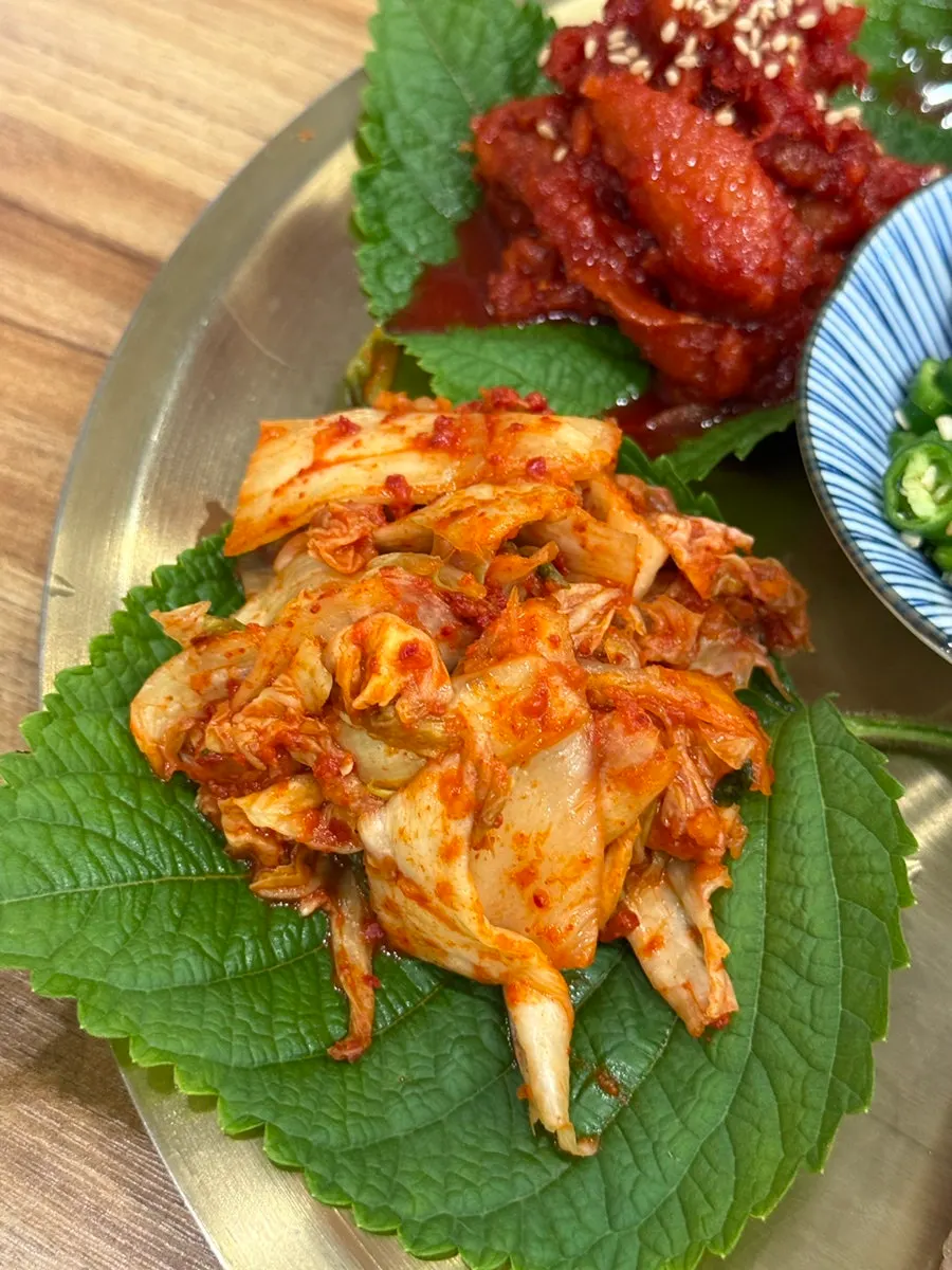 보쌈 밑반찬 김치