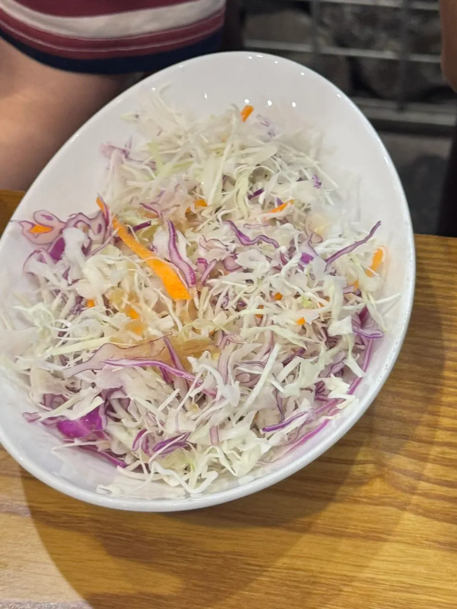 Jeon, silkworm pupae, and salad served as base banchan