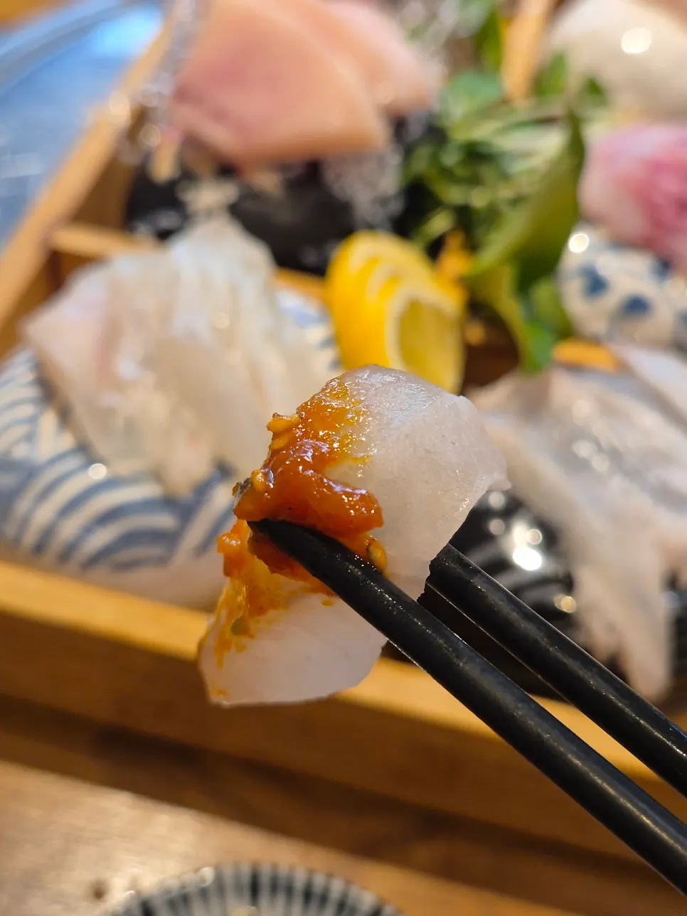 Makjang dipping sauce brought out on request