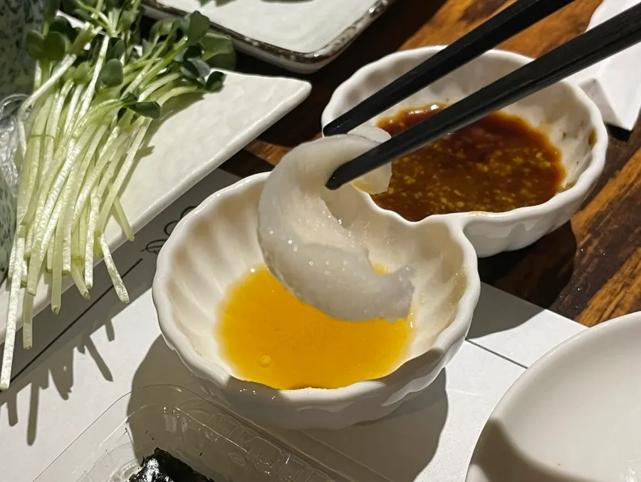 동경숙성참치 참치회 마지막 접시