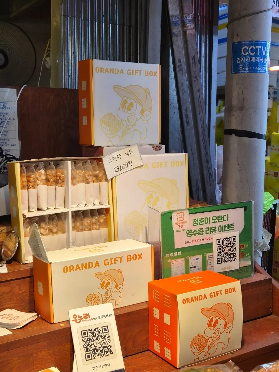 Oranda gift set packaged for a Jeju trip souvenir