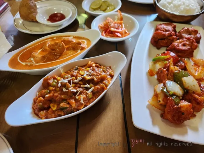 커플세트 식사와 라씨