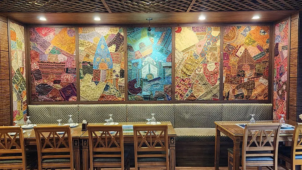 Dining hall with exotic interior at Namaste Dongmyo Branch