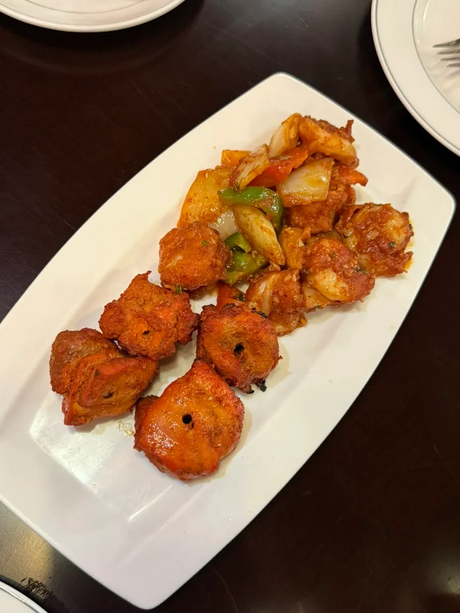 Plate of crispy fried samosas