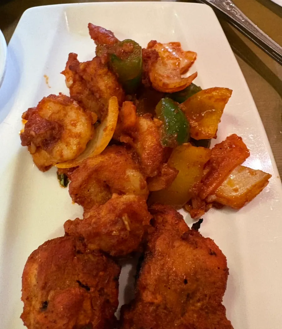 Chicken tikka grilled with red marinade
