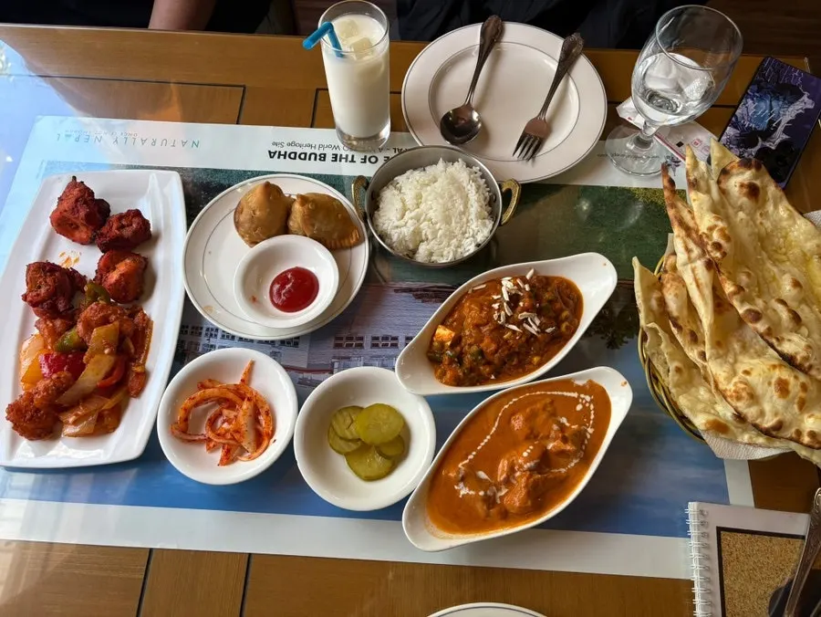 양고기가 들어간 브리야니 클로즈업