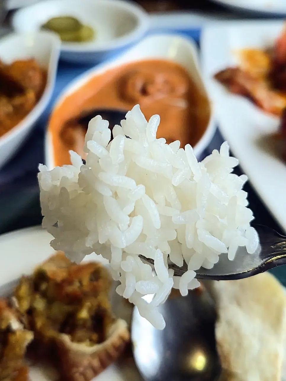 Chunks of chicken inside the chicken makhani