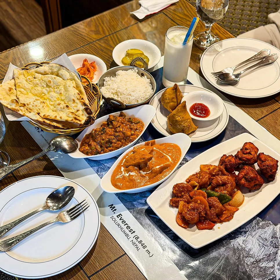 Food from the couple set for two