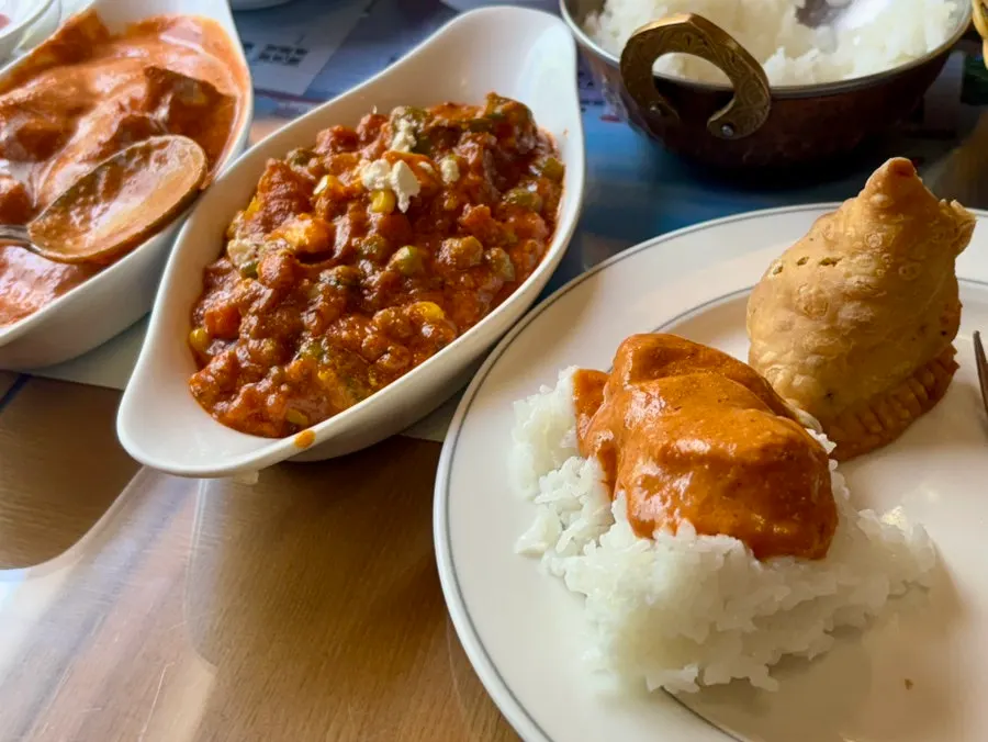 커플세트를 다 먹은 뒤 테이블