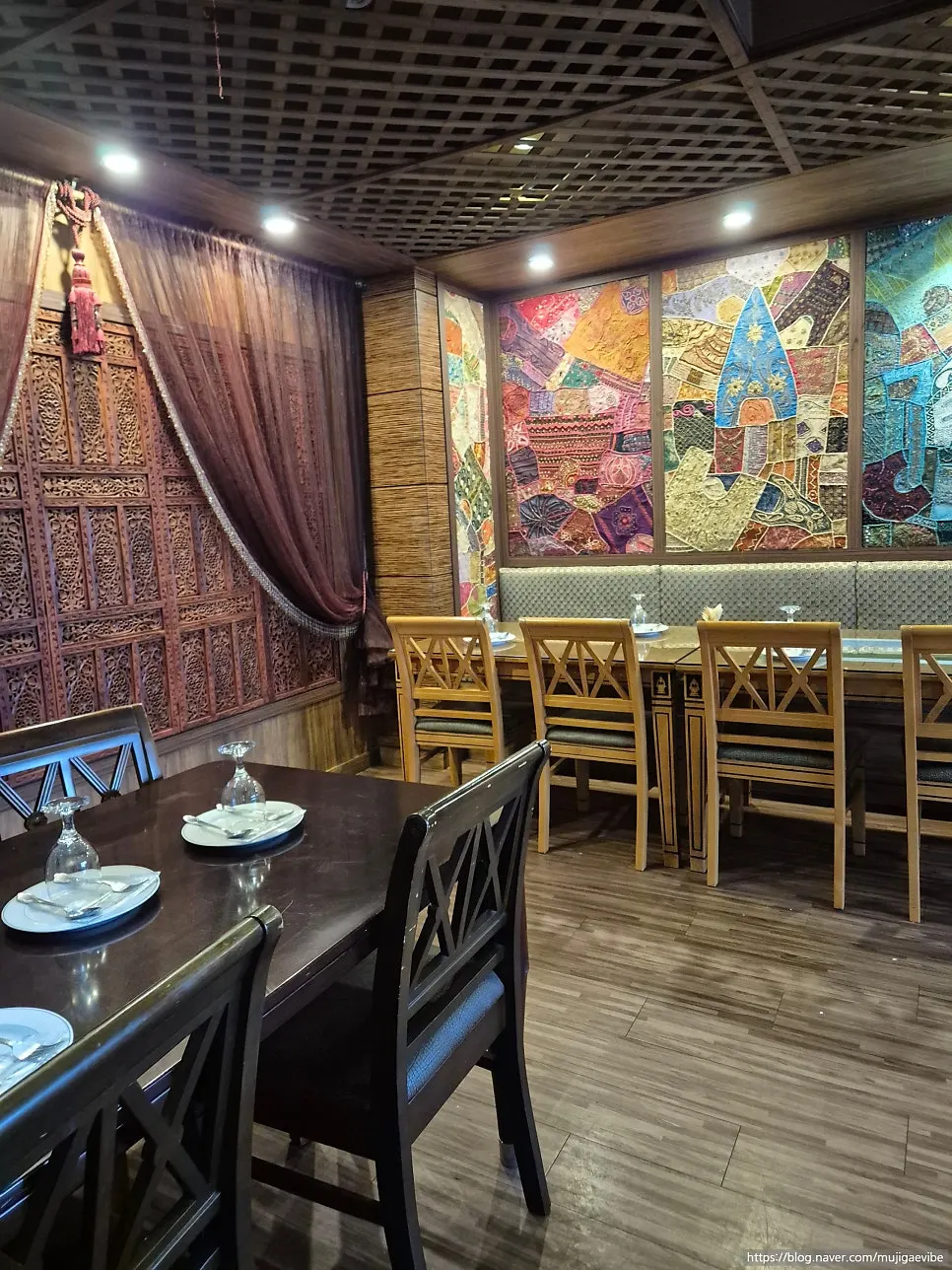 Exotic interior decor and seating