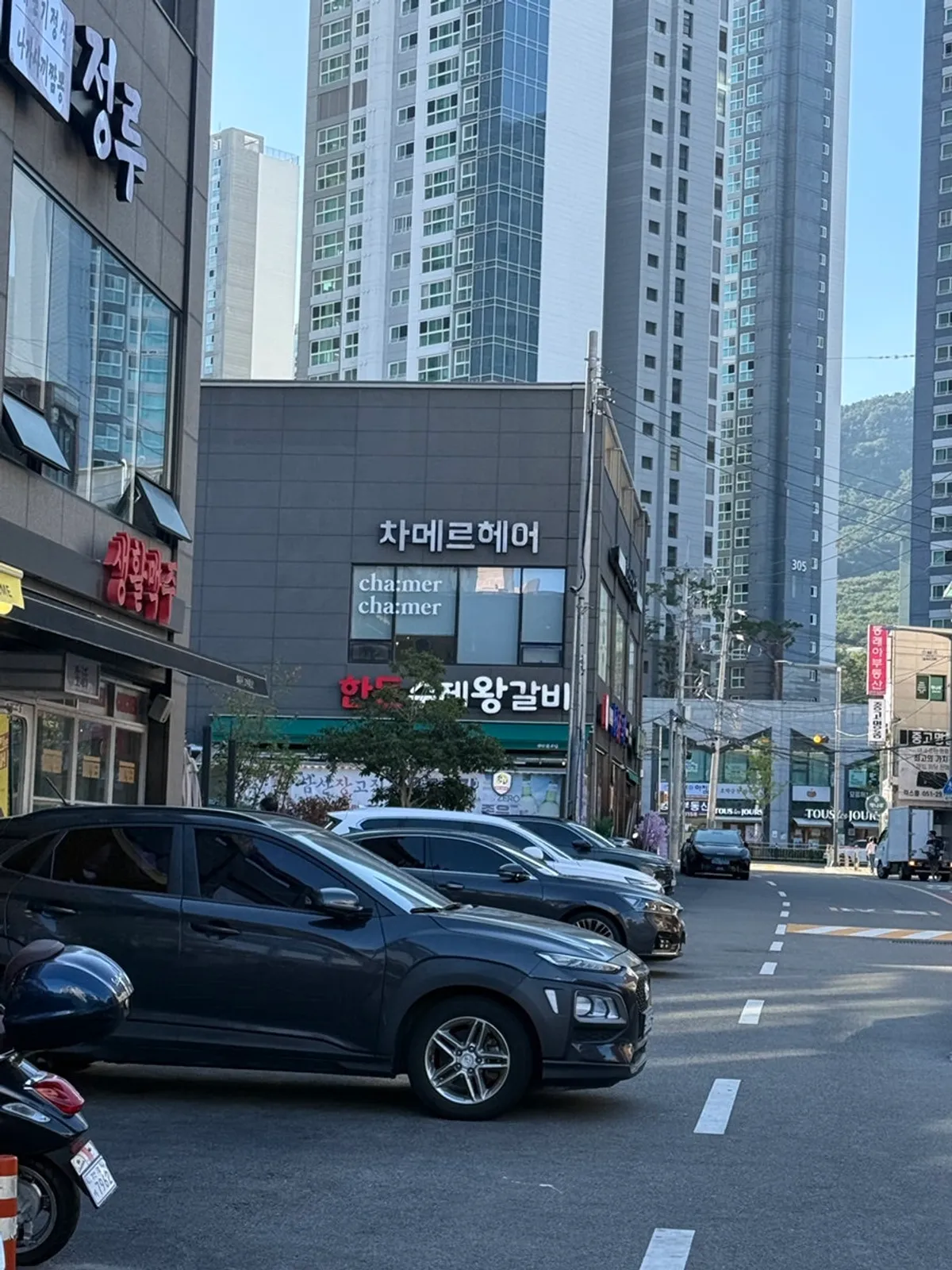 Frizzy hair condition before visiting Chamer in Dongnae