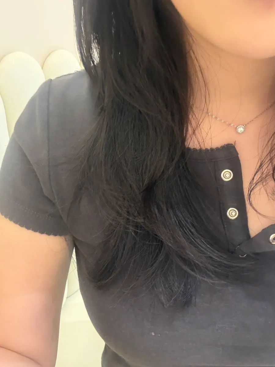 Natural volume style after the volume magic straightening