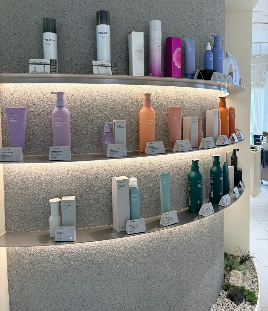 Final shampoo done with the Ahyunchae line