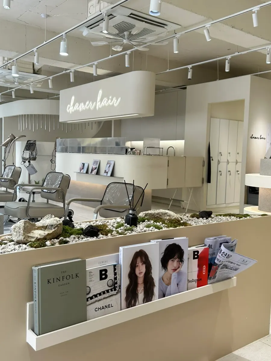 Interior of Chamer hair salon