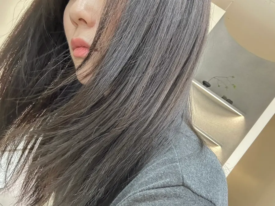 Matte brown hair-color result
