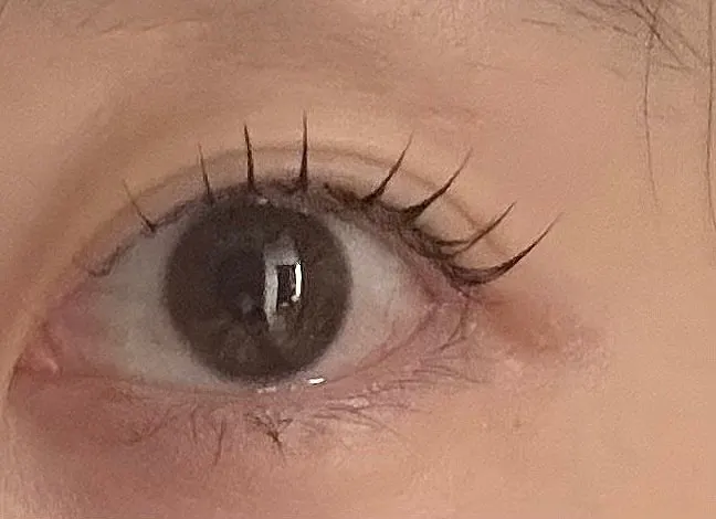 Lash lift design result tailored to my eye shape