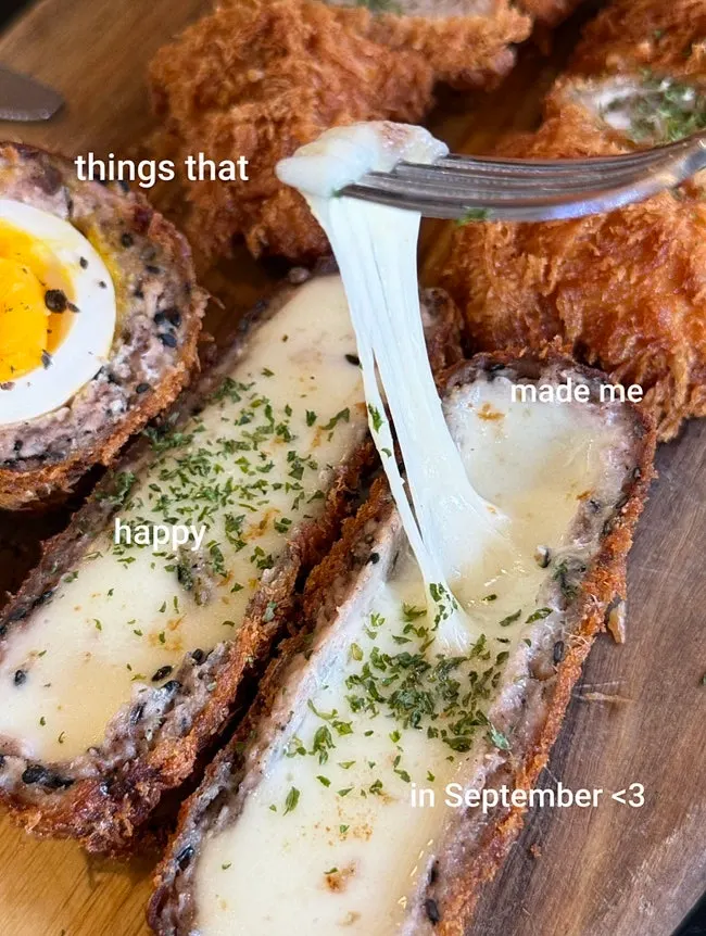 Generous serving on the gamdong katsu 4-piece platter