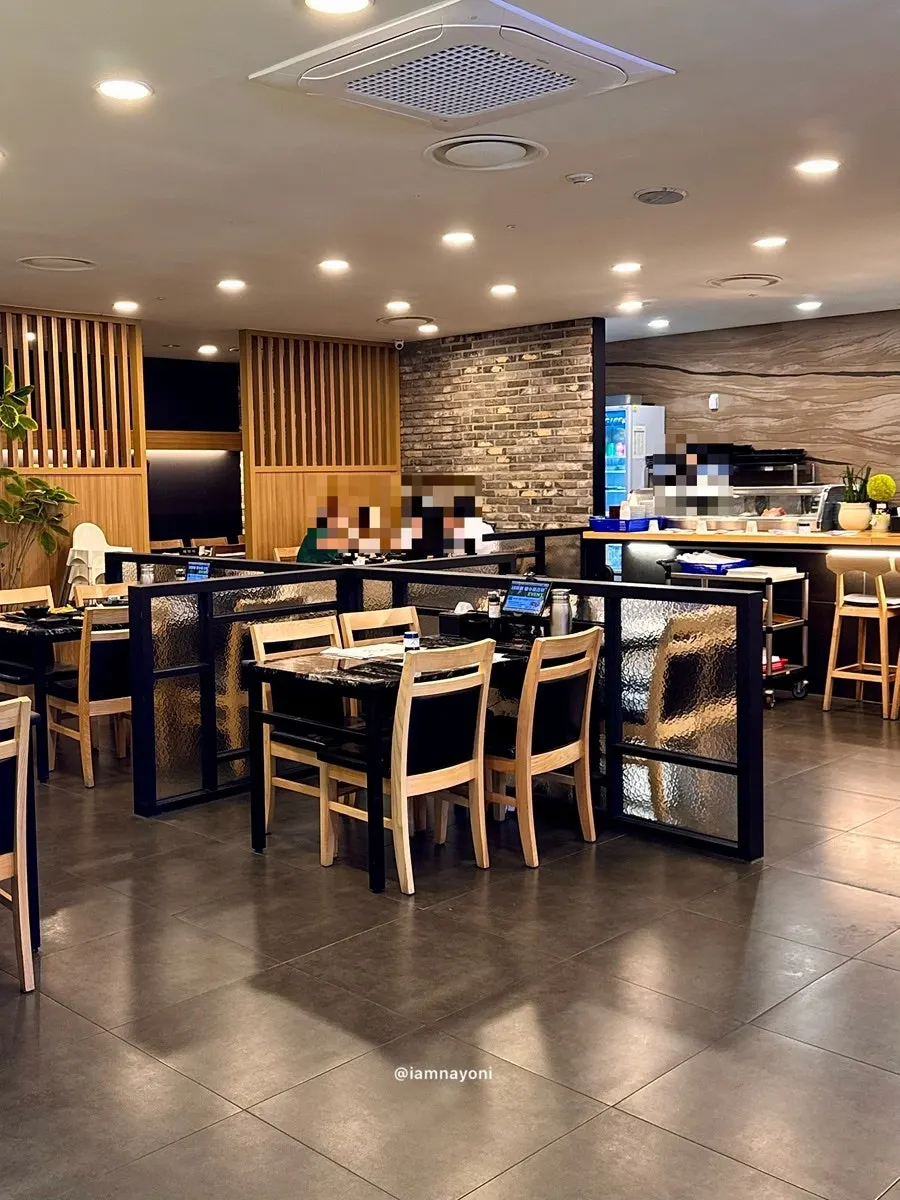 Counter seats ideal for dining alone
